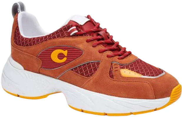 蔻驰低帮棕色皮革系带舒适鞋 C5935_NSN Lookbook 蔻驰低帮棕色皮革系带舒适鞋 C5935_NSN