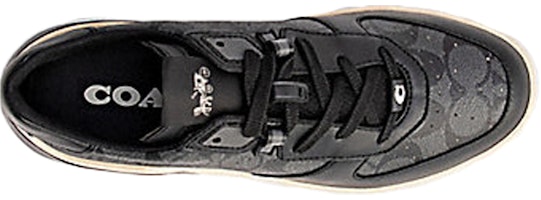 COACH蔻驰 防滑耐磨 低幫休閒 時尚板鞋 男款 黑米白 Shop COACH蔻驰 防滑耐磨 低幫休閒 時尚板鞋 男款 黑米白