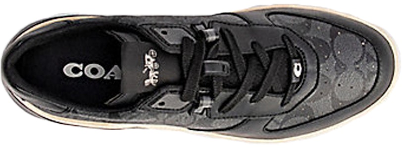 COACH蔻驰 防滑耐磨 低幫休閒 時尚板鞋 男款 黑米白 Shop COACH蔻驰 防滑耐磨 低幫休閒 時尚板鞋 男款 黑米白