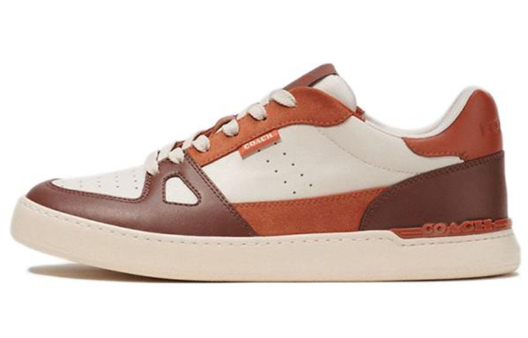Coach Low Top Lace-Up 'White Brown'