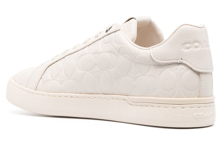 Coach Low Top Lace-Up 'White Leather' 圖 3