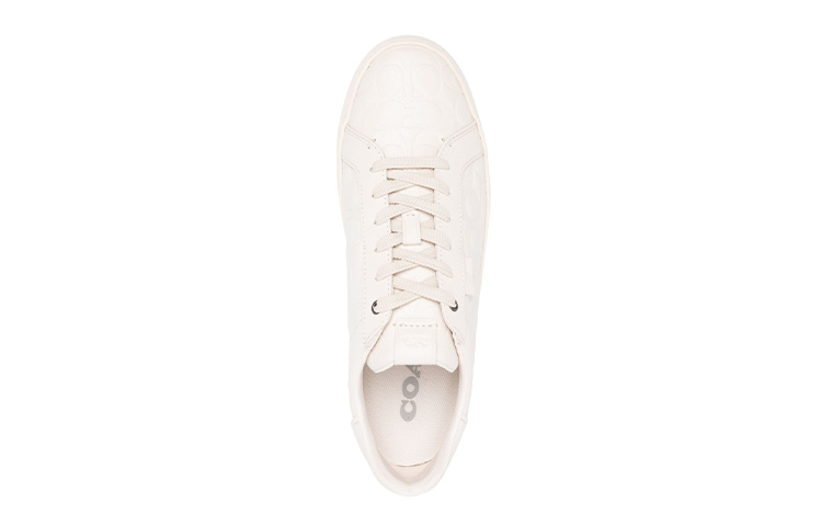 Coach Low Top Lace-Up 'White Leather' 圖 4