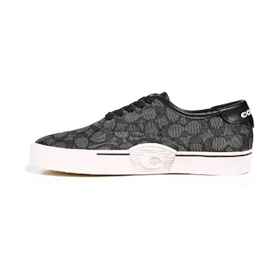 Coach Low Top Sneaker 'Signature Canvas - Black'