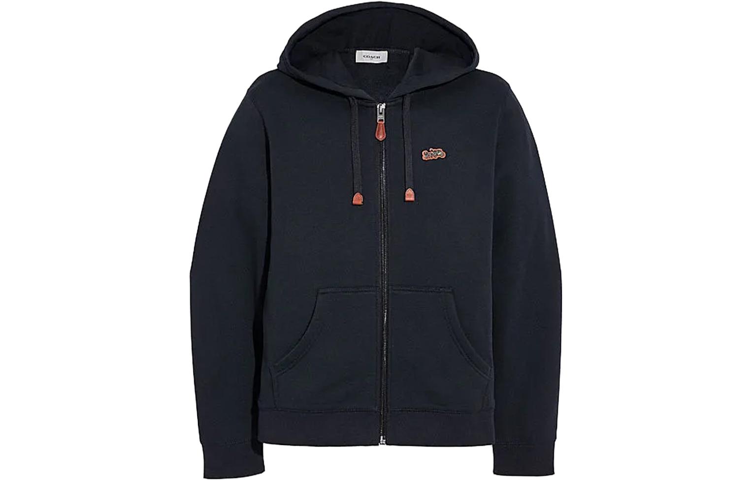 COACH Lunar New Year Black Zip Hoodie Long Sleeve C2424-BLK