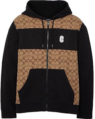 COACH Hoodie Pria Warna Khaki Logo Print Drawstring. C7817-OFZ Order COACH Hoodie Pria Warna Khaki Logo Print Drawstring. C7817-OFZ