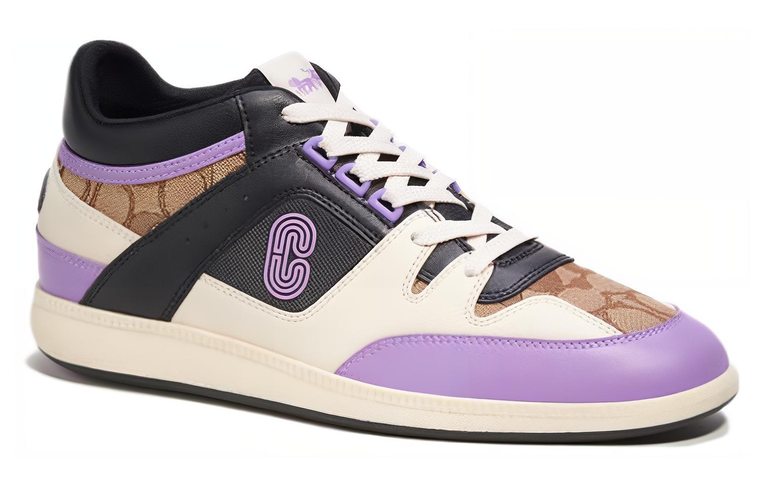 Lookbook Coach Mid-Top Leather 'Comfort Fashion - Purple' CL347_W1B