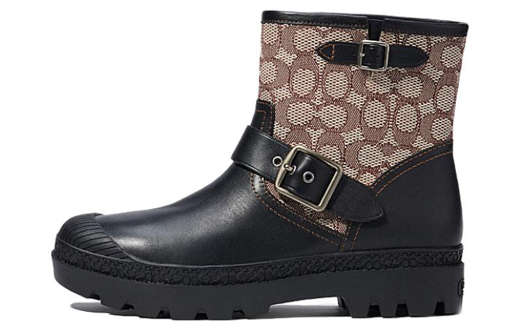 Buy Coach Moto 'Fashion Buckle Sepatu Boot Pendek Hitam' CH061_BLK