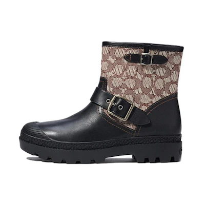 Coach Moto 'Fashion Buckle Short Boot Black'