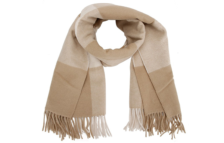 COACH Multicolor Check Design Wool Scarf Unisex Couple's Model F76389-CAM