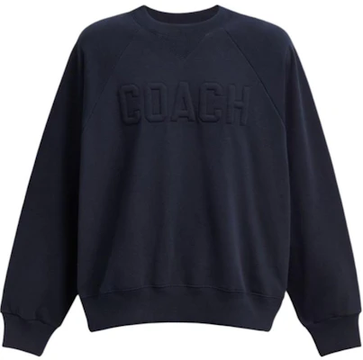 COACH 海軍藍字母刺繡圓領衛衣 CY395-B5H Buy COACH 海軍藍字母刺繡圓領衛衣 CY395-B5H