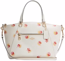 Coach Prairie Top Zip Satchel Crossbody Bag Floral Print Chalk/Multi Coach Prairie Top Zip Satchel Crossbody Bag Floral Print Chalk/Multi