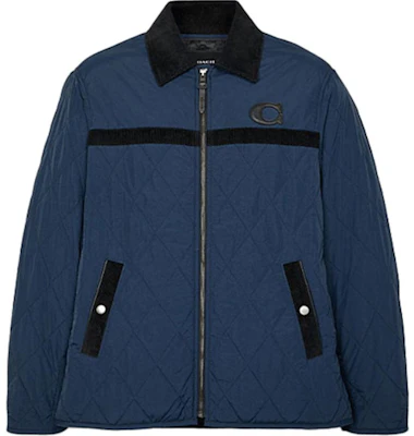 Jaket Biru COACH Quilted dengan Logo Sulaman C5527-R71 Buy Jaket Biru COACH Quilted dengan Logo Sulaman C5527-R71