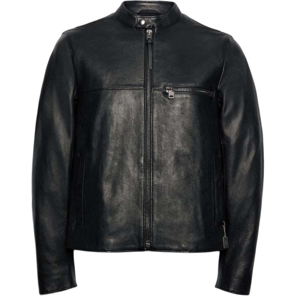 COACH Racing-Inspired Zip Jacket Black 88799-BLK