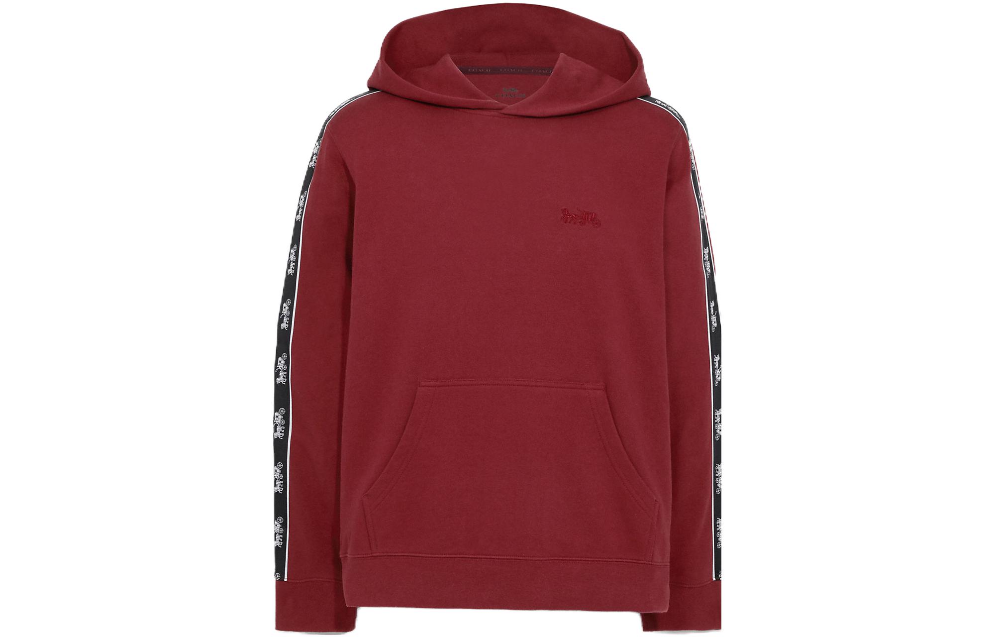Coach Red Hoodie with Carriage Graphic Logo 79518-PX1