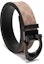 Shop COACH Reversible Leather Belt with Signature Print - Khaki/Black, 3.7cm Width 76428-KHBK