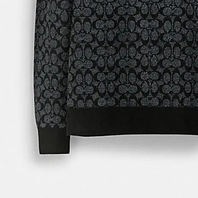 코치 렉시 FW23 블랙 패턴 크루넥 긴팔 스웨터 CP968-OY2 Purchase 코치 렉시 FW23 블랙 패턴 크루넥 긴팔 스웨터 CP968-OY2