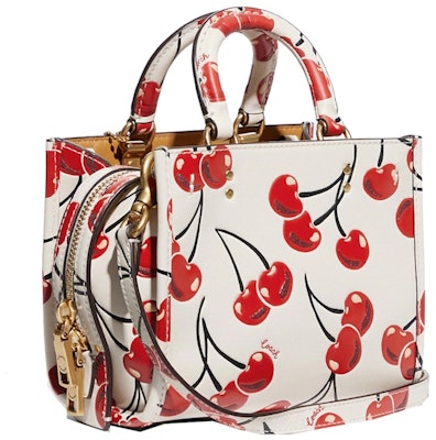 Tas Coach Rogue 17 Motif Cherry Chalk/Multicolor Order Tas Coach Rogue 17 Motif Cherry Chalk/Multicolor