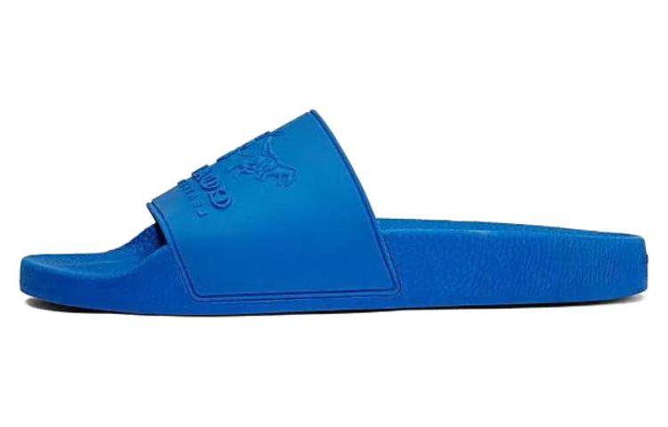 Buy Coach Rubber Flat Slide 'Blue Fashion' G3726_BLU