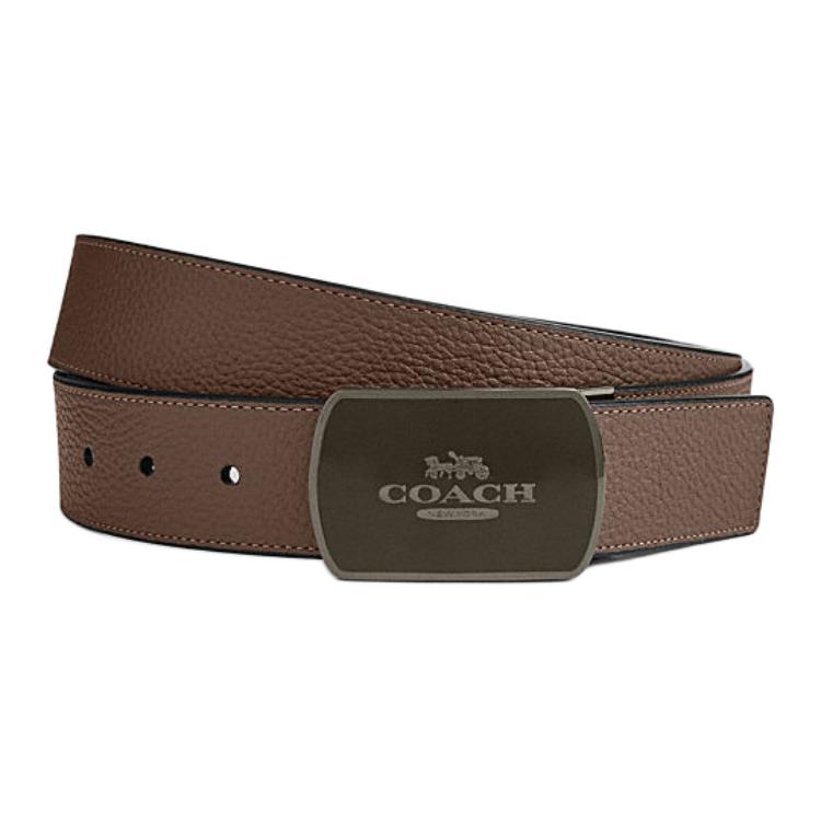 COACH Signature  Brown Leather Belt 3.8cm CU211-QBX3A