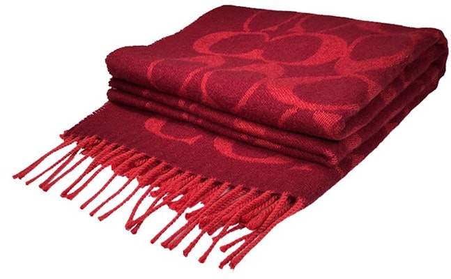 COACH Signature C Syal Wol Merah dengan Rumbai Unisex F76384-F8Q Purchase COACH Signature C Syal Wol Merah dengan Rumbai Unisex F76384-F8Q