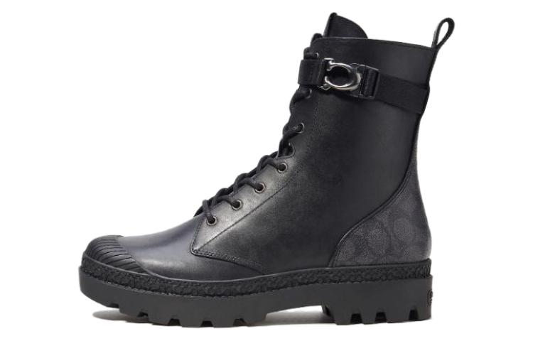 Buy Coach Sepatu Boot Tanda Tangan Kanvas 'Hitam' CN347_BLK