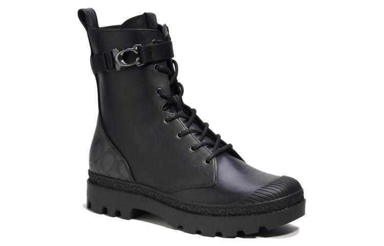 Coach Signature Canvas Ankle Boot 'Black' 圖 2