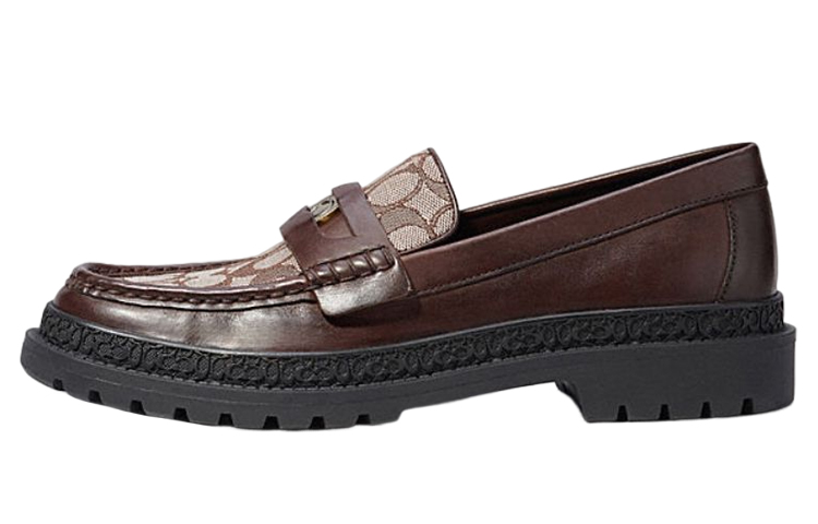 COACH Signature Jacquard Sneakers Brown CC833-MPL