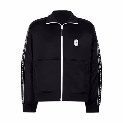 COACH Signature Logo Zip Jacket Unisex Black C0932-BLK