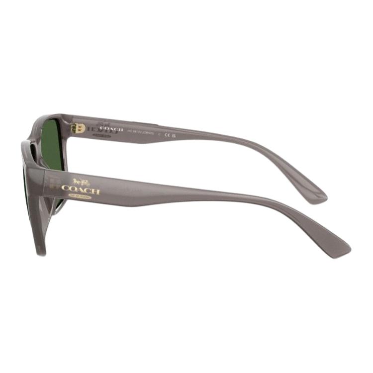 Shop COACH 經典格紋方形太陽眼鏡 情侶款 透明灰色款式. CW425-OOQ