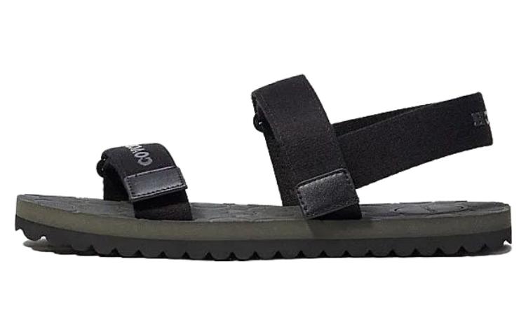 Buy 蔻驰黑色魔术胶带拖鞋 CI103_BLK