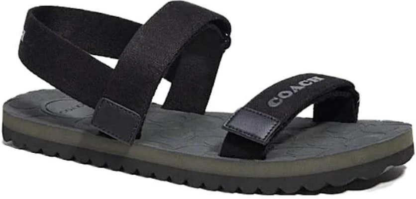 蔻驰黑色魔术胶带拖鞋 CI103_BLK Lookbook 蔻驰黑色魔术胶带拖鞋 CI103_BLK