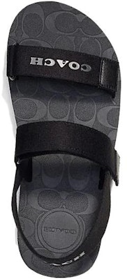 蔻驰黑色魔术胶带拖鞋 CI103_BLK Shop 蔻驰黑色魔术胶带拖鞋 CI103_BLK