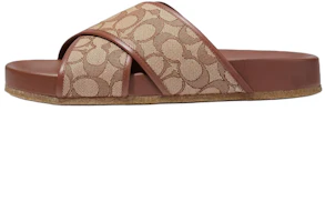 COACH Slip-On Fashion Sandals Brown CA158-NXZ COACH Slip-On Fashion Sandals Brown CA158-NXZ