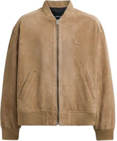 COACH Solid Color Baseball Collar Zip Jacket Khaki CS216-BEI COACH Solid Color Baseball Collar Zip Jacket Khaki CS216-BEI
