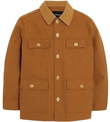 COACH Solid Color Single-Breasted Jacket in Deep Camel C9672-DCA Buy COACH Solid Color Single-Breasted Jacket in Deep Camel C9672-DCA