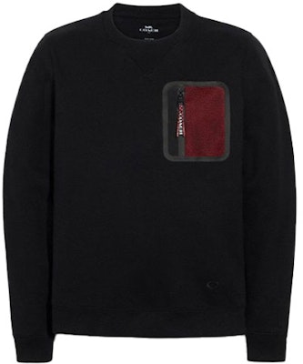 COACH SS21 黑色口袋圓領長袖衫. C0555-BLK Order COACH SS21 黑色口袋圓領長袖衫. C0555-BLK