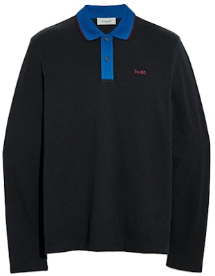 COACH SS21 Baju Polo Lengan Panjang Kasual - Hitam 6660_BLK Order COACH SS21 Baju Polo Lengan Panjang Kasual - Hitam 6660_BLK