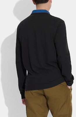 COACH SS21 Baju Polo Lengan Panjang Kasual - Hitam 6660_BLK Shop COACH SS21 Baju Polo Lengan Panjang Kasual - Hitam 6660_BLK