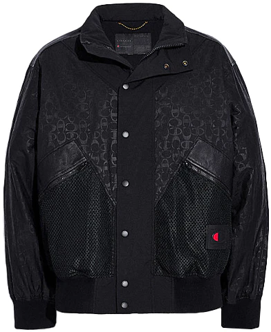 coach-ss-21-solid-black-windbreaker-jacket-for-men-5915-blk