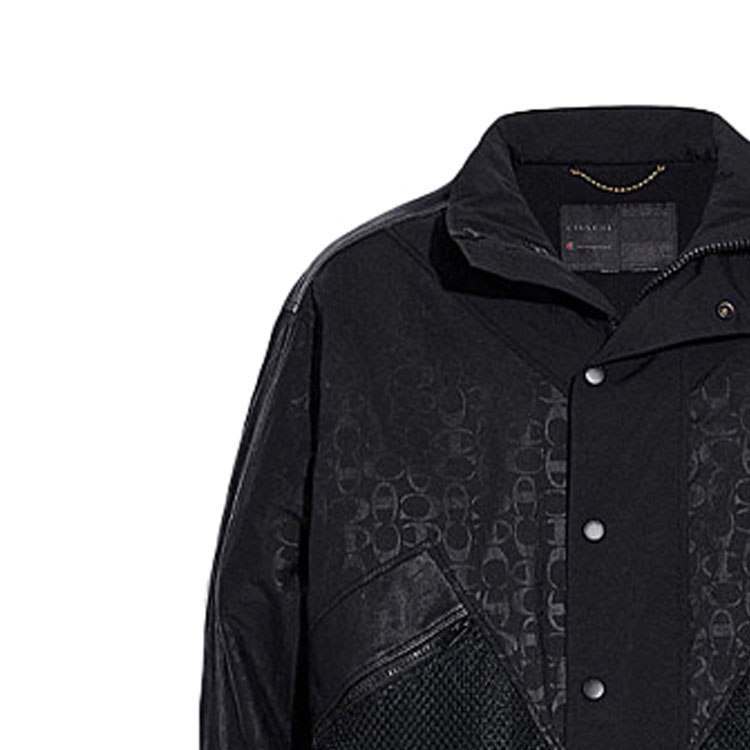 COACH SS21 Solid Black Windbreaker Jacket for Men 5915-BLK 圖 3