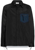 COACH SS22 Black Long-Sleeve Shirt with Contrasting Pocket and Collar. 79057-BLK COACH SS22 Black Long-Sleeve Shirt with Contrasting Pocket and Collar. 79057-BLK