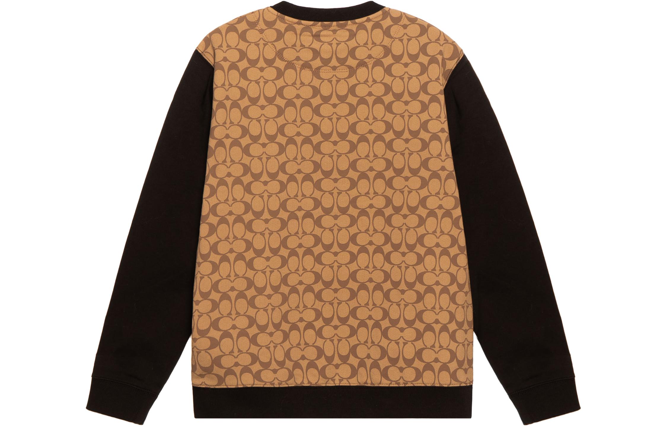 Lookbook COACH SS22 休閒米色字母拼接圓領衛衣 C7816-OFZ