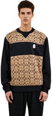 COACH SS22 休閒米色字母拼接圓領衛衣 C7816-OFZ Purchase COACH SS22 休閒米色字母拼接圓領衛衣 C7816-OFZ