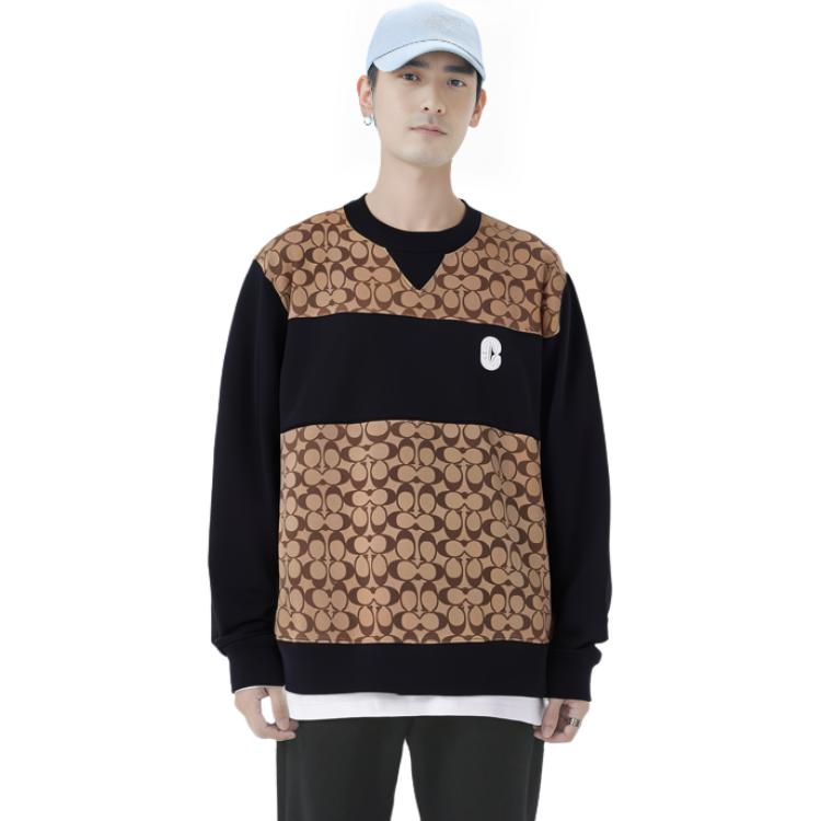 Details for COACH SS22 休閒米色字母拼接圓領衛衣 C7816-OFZ