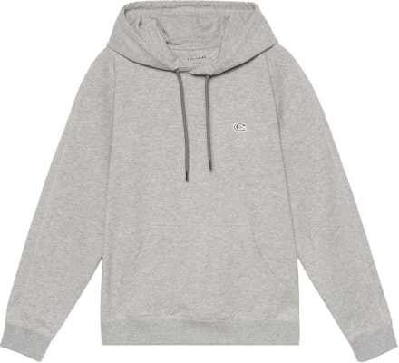 COACH SS22 Grey Solid Logo Embroidered Drawstring Hoodie C6376-LTE Buy COACH SS22 Grey Solid Logo Embroidered Drawstring Hoodie C6376-LTE