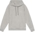 Order COACH SS22 Grey Solid Logo Embroidered Drawstring Hoodie C6376-LTE