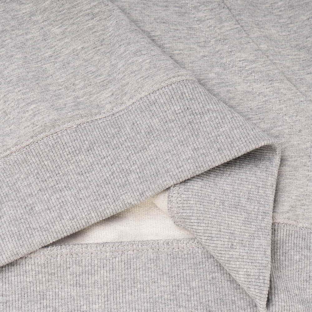 Purchase COACH SS22  Grey Solid Logo Embroidered Drawstring Hoodie C6376-LTE