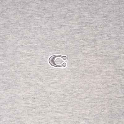 COACH SS22 Grey Solid Logo Embroidered Drawstring Hoodie C6376-LTE Sizing COACH SS22 Grey Solid Logo Embroidered Drawstring Hoodie C6376-LTE