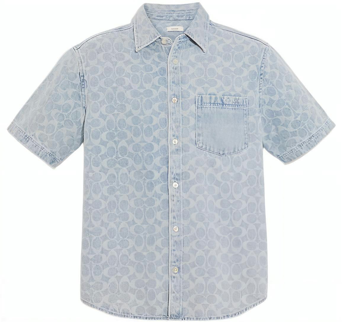coach-ss-22-light-blue-logo-print-denim-short-sleeve-shirt-c9222-s8-m