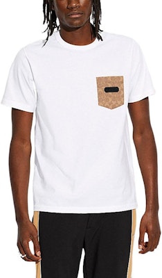 コーチ SS22 ロゴプリント クルーネック 半袖 Tシャツ ホワイト C9148-WHT Lookbook コーチ SS22 ロゴプリント クルーネック 半袖 Tシャツ ホワイト C9148-WHT